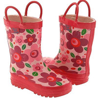 Pluie Pluie Toddler Little Girls Pink Flower Rain Boots 5-2
