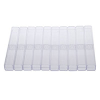 SYlive 10Pcs Acrylic Microblading Pen Box Display Storage Cases Tattoo Brow Manual Tool