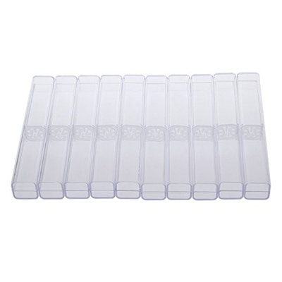 SYlive 10Pcs Acrylic Microblading Pen Box Display Storage Cases Tattoo Brow Manual Tool