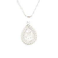 Allah Necklace Crystal Pendant Muslim Charms Choker Necklace Religious Ramadan Jewelry