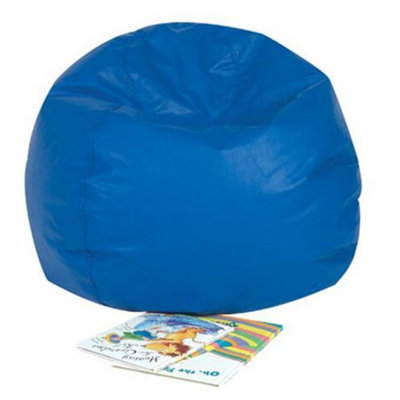 Children's Factory Round Bean Bag - Blue - 35 Inch