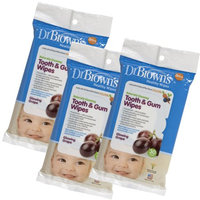 Dr. Brown's Tooth and Gum Wipes, 30 Ct, 3 Pack