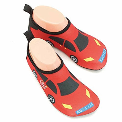 GudeHome Lovely Kid's Cartoon Barefoot Water Skin Shoes Aqua Socks Swimming Diving Beach Yoga Shoes, 16.6cm