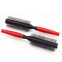 1 Pack Comb Hair Brush Roll Round Wavy Curly Styling Care Curling Salon Tool Combo Pocket Long Handle Holder Delightful Popular Beard Natural Grooming Kids Travel Kit