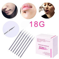 Creazy 100PCS Body Piercing Needle For Navel Nose Lip Ear