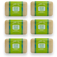 Savon et Cie Triple Milled Soap, Verbena enriched with Organic Shea Butter, 100% Pure Vegetable Based, Natural French Bath Soap, Energizing, Refreshing, Paraben Free 6 x 7 oz (200g) Value Pack