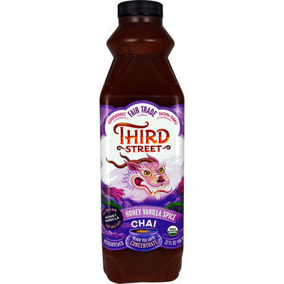 Third Street Organic Chai Black Tea Latte Concentrate Honey Vanilla Spice -- 32 fl oz