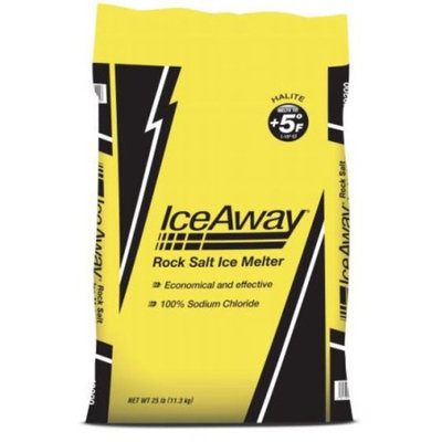Compass Minerals 49200 Ice-A-Way 25-Lb. De-Icing Salt