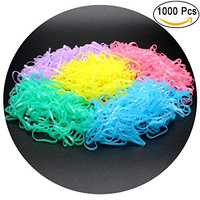 Fashion & Lifestyle 1000 Pcs Boutique Baby Girls Hair Ties Ponytail Holders - Stretchy Elastic Hair Rubber Bands Top Knots Braids Dreadlocks Styling Accessories for Toddlers Kids Teens