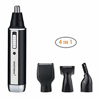 AUKUK 4-in-1 Rechargeable Nasal Hair Trimmer Eyebrow Hair Shaving Trimmer Eyebrow Trimmer Side Angle Trimmer Beard Trimmer Stainless Steel Waterproof Blade Personal Hair Trimmer Set