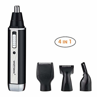 AUKUK 4-in-1 Rechargeable Nasal Hair Trimmer Eyebrow Hair Shaving Trimmer Eyebrow Trimmer Side Angle Trimmer Beard Trimmer Stainless Steel Waterproof Blade Personal Hair Trimmer Set