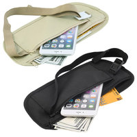 Travel Pouch Cash Zippered Waist Compact Security Money Waist Belt Bag