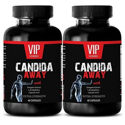 Candida clear - CANDIDA AWAY - Antibacterial natural - 2 Bottles 120 Capsules
