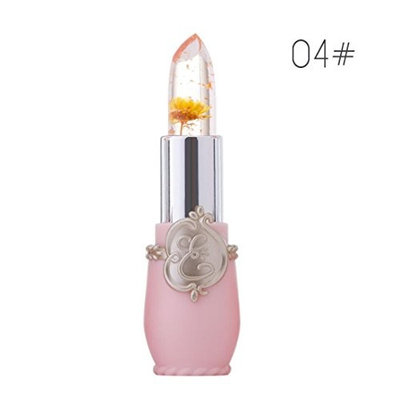 Kimanli Beautiful Lipstick Bright Flower Lipgloss Crystal Jelly Magic Temperature Change Color Lip Balm Makeup