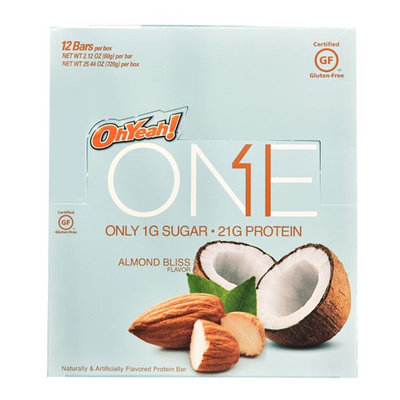 Oh Yeah ISS Research OhYeah!® ONE Protein Bar Almond Bliss - 12 Bars pack of 4
