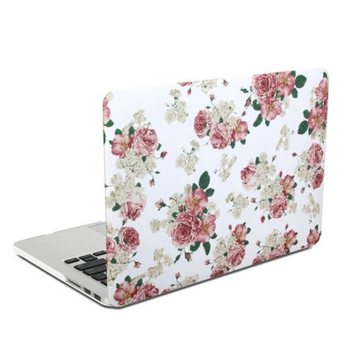 Se7enline Cute Dreamlike and Fancy Rubberized Frosted Soft Touch Hard Shell Case Cover for Macbook Air 13.3 inch (Models: A1369, A1466),with Black Silicon Keyboard Protector and Clear LCD Screen Protector for student,pupil,child,women,girl,boy,children,teenager, Countryside Style Rural Shivering Flower