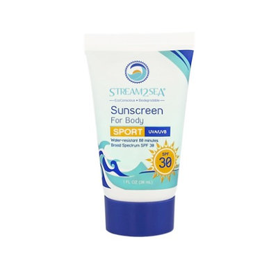 Stream2Sea Face & Body SPF 30 Travel Sunscreen 1oz