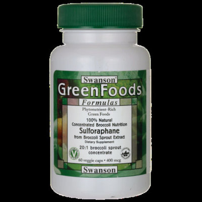 Swanson Sulforaphane from Broccoli 400 mcg 60 Veg Capsules