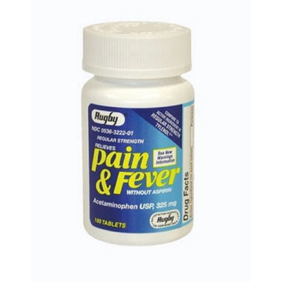 Watson Rugby Labs APAP 325 mg Pain & Fever, 100 Tablets, Watson Rugby