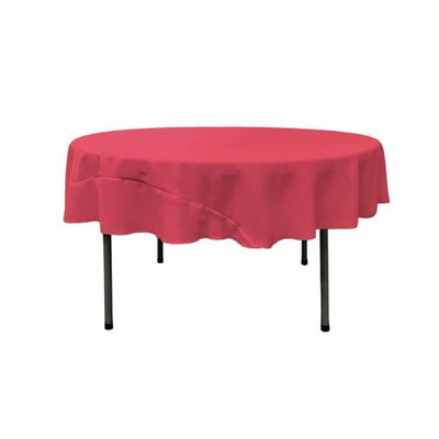 LA Linen TCpop72R-FuchsiaP49 Polyester Poplin Tablecloth Fuchsia - 72 in. Round