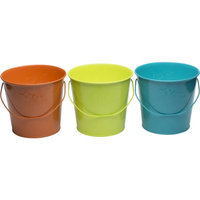 17 Oz. Citronella Wax Candle Metal Bucket 3pc - Multi Color - Tiki, Multi-Colored