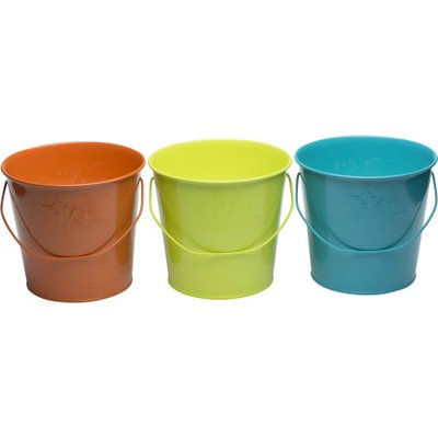 17 Oz. Citronella Wax Candle Metal Bucket 3pc - Multi Color - Tiki, Multi-Colored