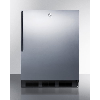 Summit AL752LBLSSHV 5.5 cu. ft. Freestanding All Refrigerator with Automatic Defrost, Front Lock and Thin Handle