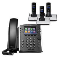 Polycom 2200-46162-001 with Three Handsets VVX 410 Business Media Phone
