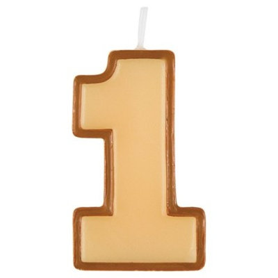 Lumberjack 1st Birthday Molded Candle (1 ct)
