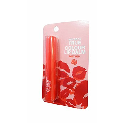 2 packs of Watsons True Colour Lip Balm Rosy Red. It is essential for a nude make-up. Be a glamourous queen with True Colour. (1.7g./ pack)