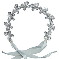 Butterfly Headband: With Sparkly Rhinestone Butterflies