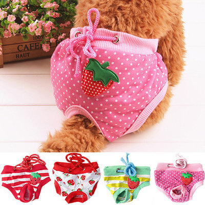 Girl12Queen Female Pet Dog Puppy Diaper Pants Physiological Sanitary Short Panty Nappy Underwear M/L/XL