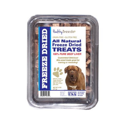 Healthy Breeds 840235147602 10 oz Dogue de Bordeaux All Natural Freeze Dried Treats Beef Liver