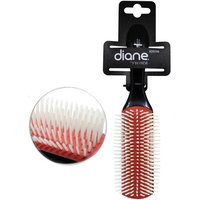 Diane 9-Row Professional Styling Brush Detangler, Denman Cushion Nylon Bristles.