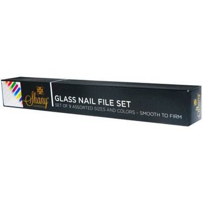 SHANY Glass Nail File Set, 9 pc