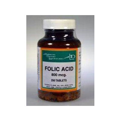 Folic Acid 800 mcg 250 tabs by American Dietary Labs