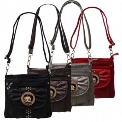 AMERICAN FAVORITES KF-4582 P BETTY MASSENGER BAG - PEWTER