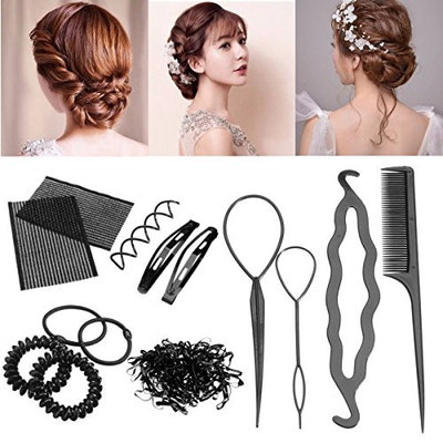 10Pcs Women Magic Braiders Hair Twist Styling Clip Stick Bun Maker Braid Tool US