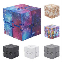Bluelans Xmas Gift Infinite Cube Fidget EDC Magic Cube Toy Stress Reliever for Kids Adult
