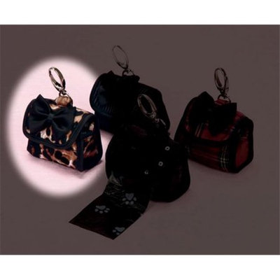 Hollywood Poochie HP404 Leopard Print Doggie Pick-It-Ip Purse Ring To Attated Leash Leopard - One Size