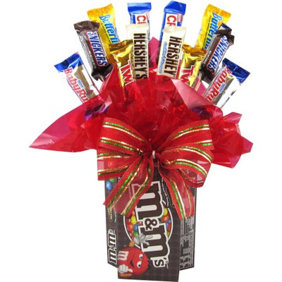 Candy Blossoms Candyblossoms M'S Assorted Candy Holiday Gift Basket, 15 pc