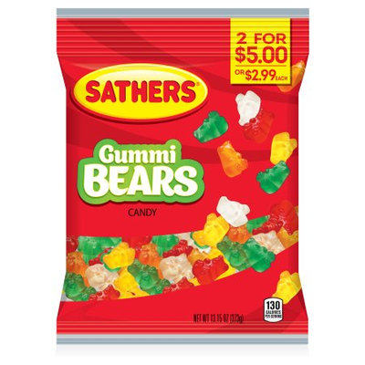 Ferrara Candy Company Sathers Gummy Bears Candy, 13.15 Ounce Bag