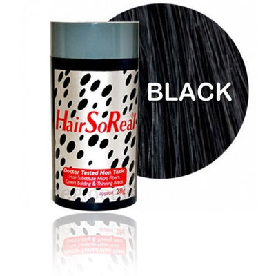 Hair So Real, HSR Hair Building Fibers, Hair Loss Concealer 28g Black