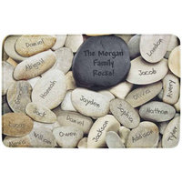Personalized Family Rocks Comfort Mat
