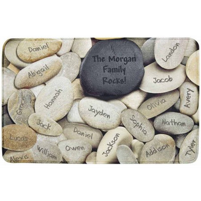 Personalized Family Rocks Comfort Mat