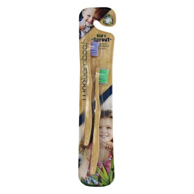 WooBamboo - Sprout Kids Super Soft Toothbrush - 2 Pack(pack of 6)