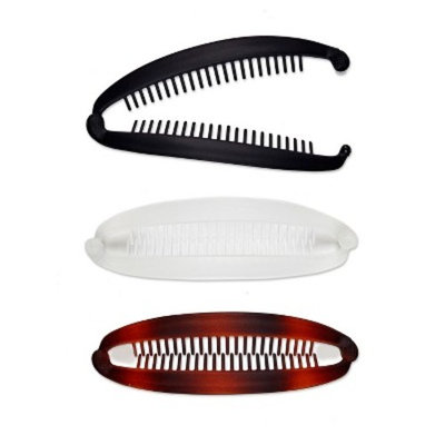 Scunci Flat Banana Combs - 3pk