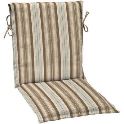 Arden Companies Better Homes and Gardens Outdoor Patio Reversible Sling Chair Cushion, Tan Blue Stripe