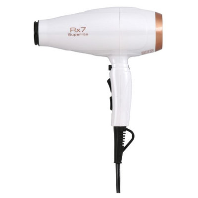 Rx7 Superlite White & Copper Ionic Tourmaline Hair Dryer Set