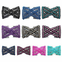 ForHe Elastic Double Combs with EZ Beaded Hair Clips, Hair Holder/Ez Comb Women Hair Accessories - Color Random